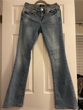 True Religion Becca Mid Rise Bootcut Jeans Size 26 Medium Wash Y2K